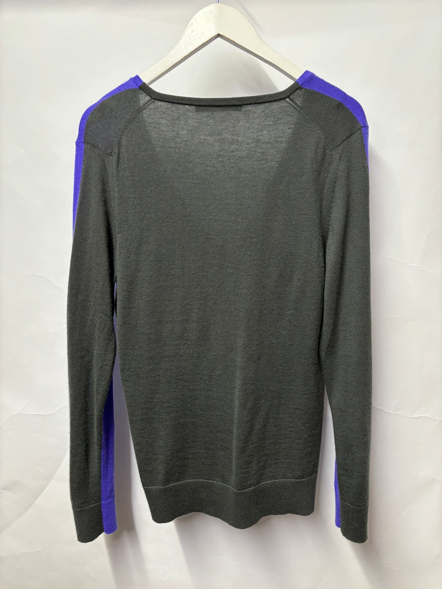 Balenciaga Purple Cashmere V-neck Knit 36