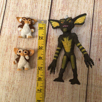 Gremlins Stripe, Gizmo & Mini Figures 1984 LJN, Set of 5 (2-6 inches)