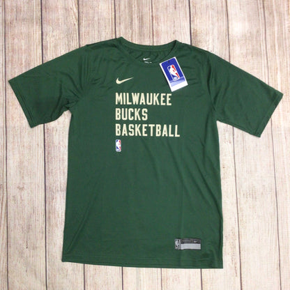 BNWT Nike Green Milwaukee Bucks Basketball Practice T-Shirt Size XL