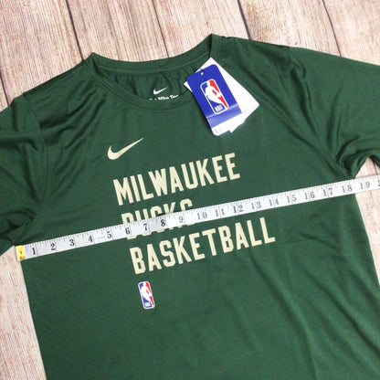 BNWT Nike Green Milwaukee Bucks Basketball Practice T-Shirt Size XL