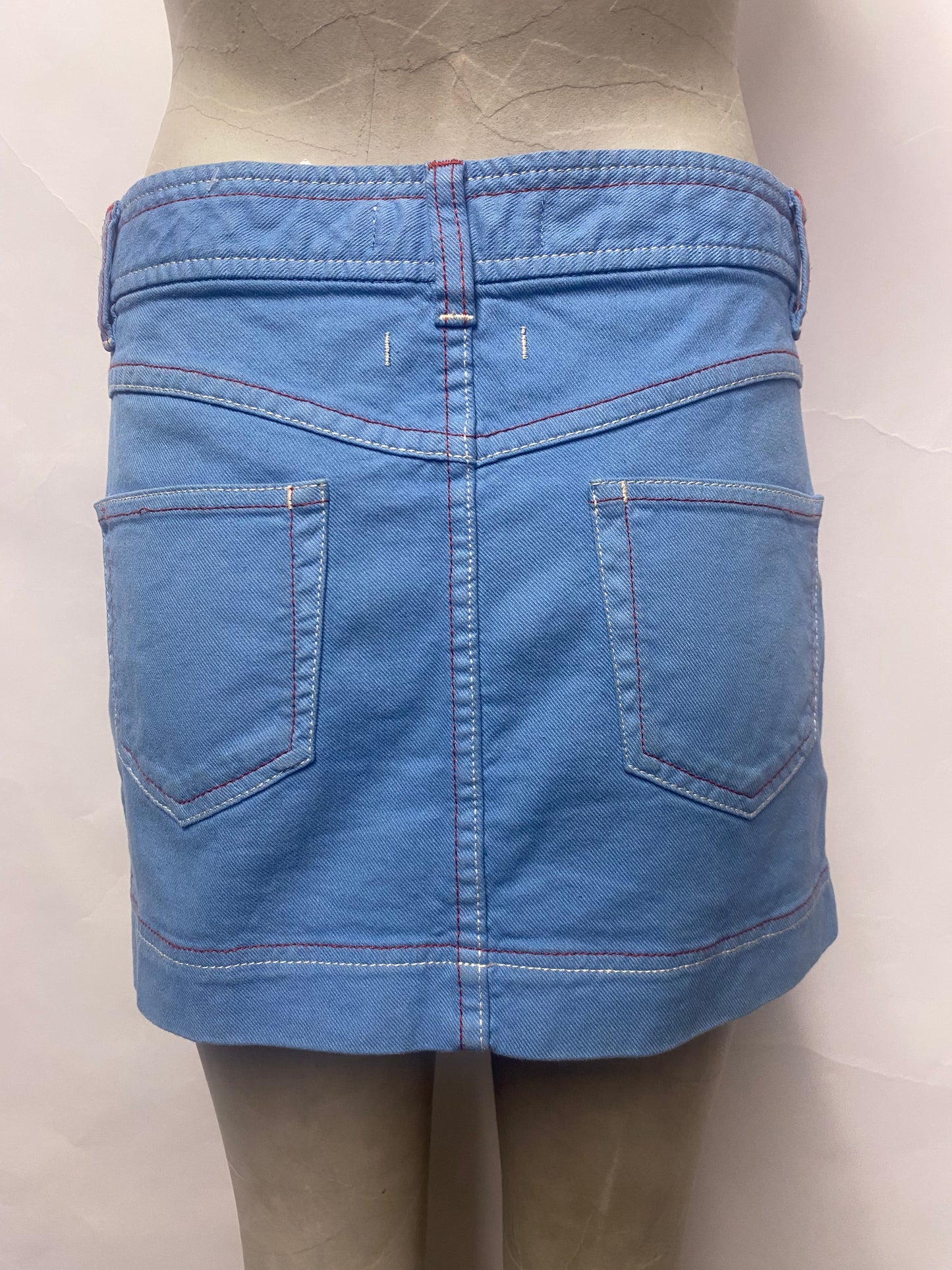 Isabel Marant Etoile Blue Button Down Mini Skirt 36