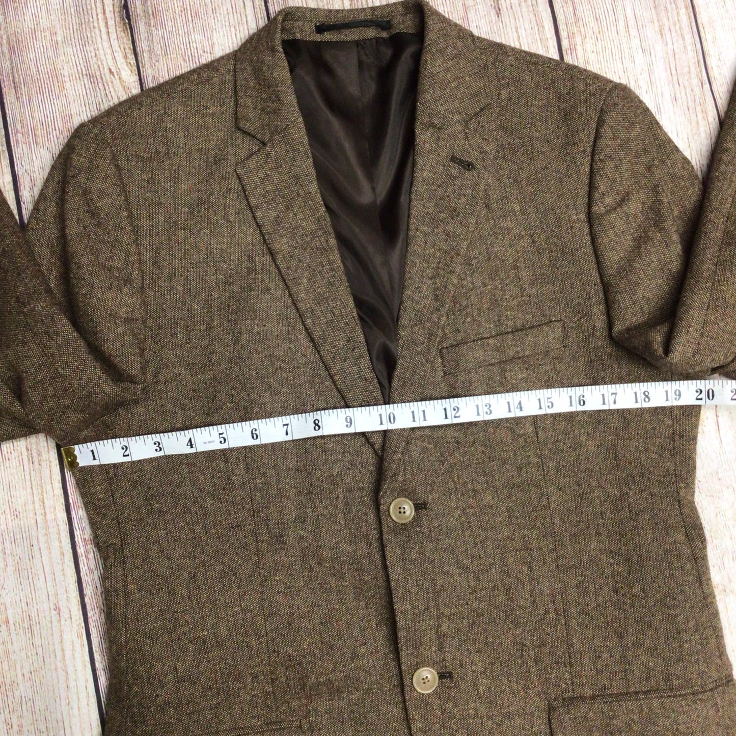 Topman Brown 16% Wool Blazer Jacket Size Ch 40"