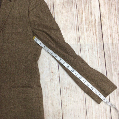 Topman Brown 16% Wool Blazer Jacket Size Ch 40"