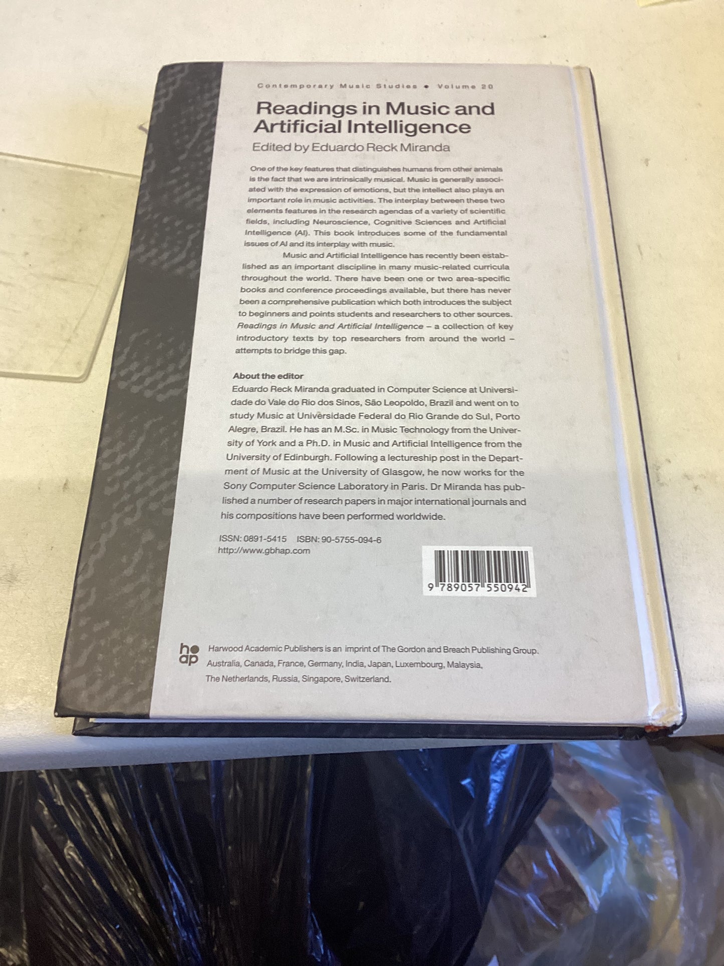 Readings In Music and Artificial Inteligence Edited By Eduardo Reck Miranda