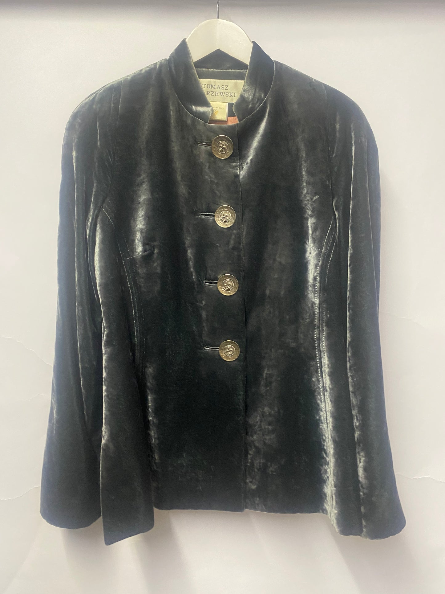 Tomasz Starzewski Green Velour Jacket 10