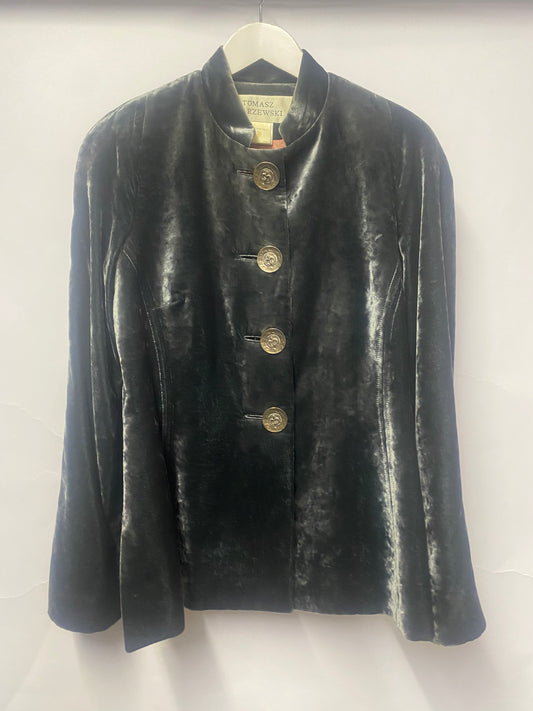 Tomasz Starzewski Green Velour Jacket 10