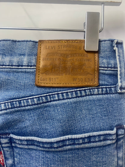 Levi's Blue 511 Slim Jeans W30/L34