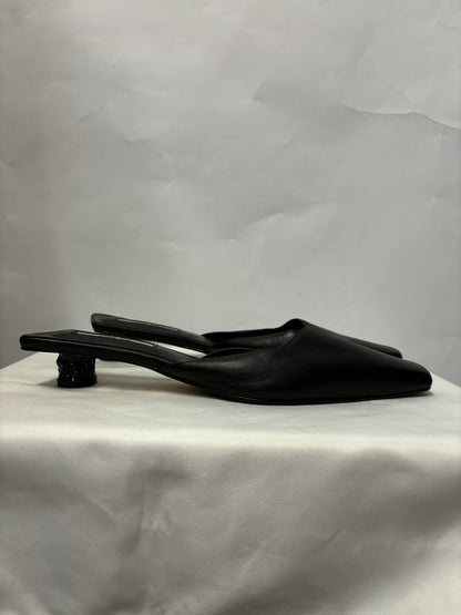 Yuul Yie Black Leather Iowa Mules 8.5