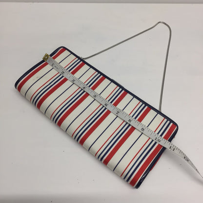 Dune Red, White, Blue Striped Court Heels Size 3 UK w/Matching Clutch Bag