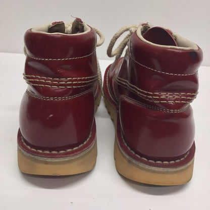 Kickers Red Lace Up Ankle Boots Size 23cm (approx. 3-4 UK) (see photos)