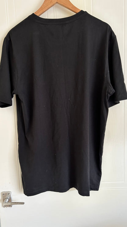 Mens Black Police T Shirt, XL BNWT