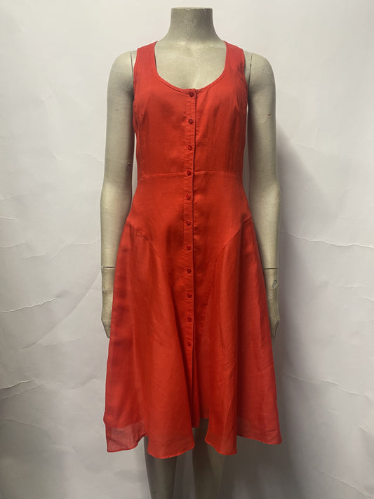 Georges Rech Red Cotton A-line Summer Dress 8/36