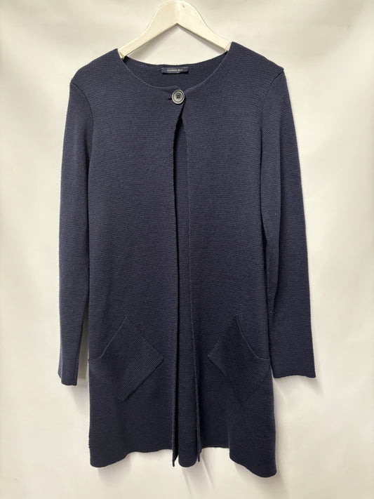 Codice Navy Merino Blend Long Cardigan Medium