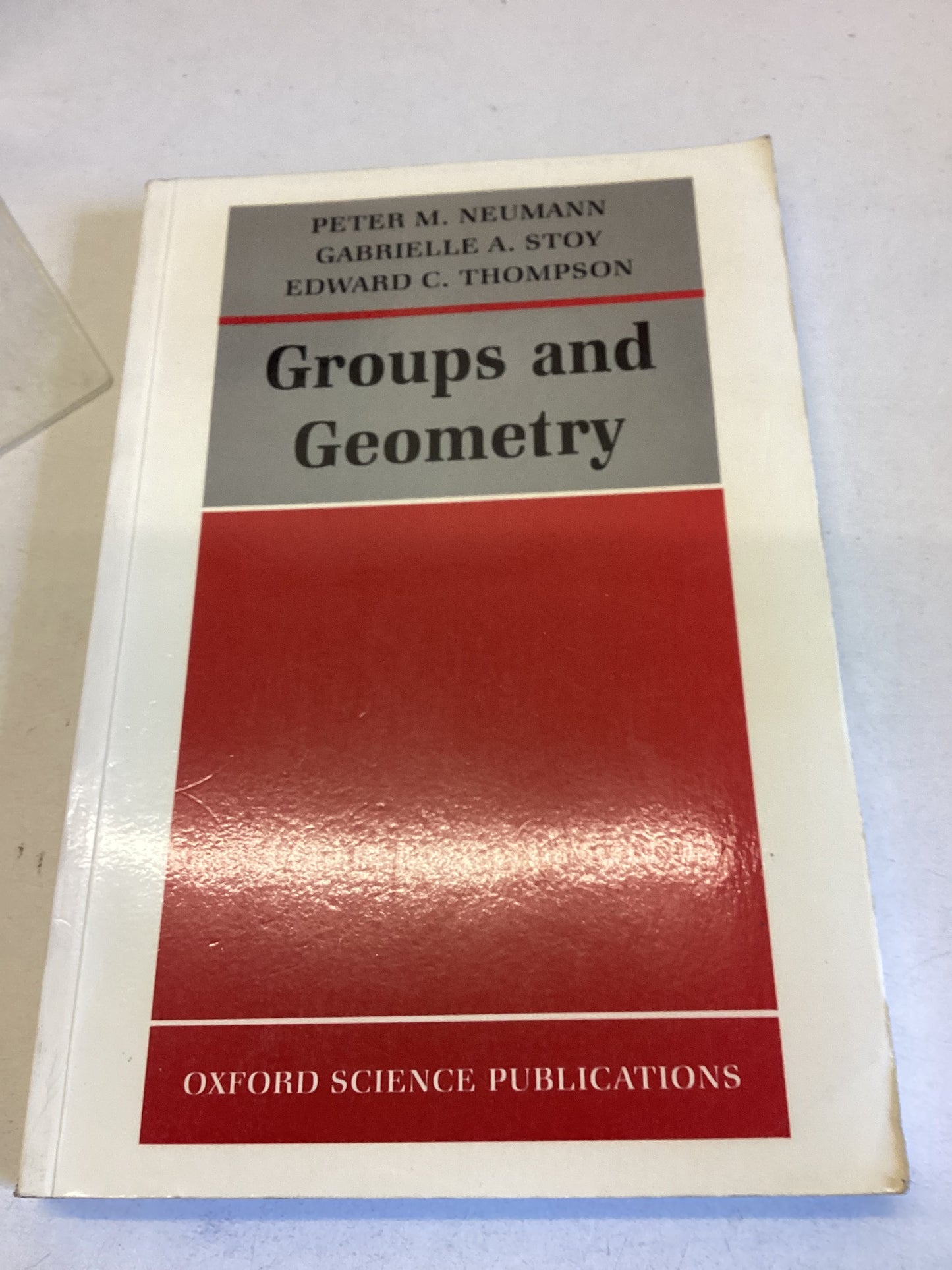 Groups and Geometry Peter Neumann Gabrielle Stoy Edward Thompson