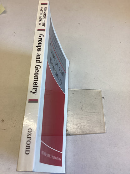 Groups and Geometry Peter Neumann Gabrielle Stoy Edward Thompson