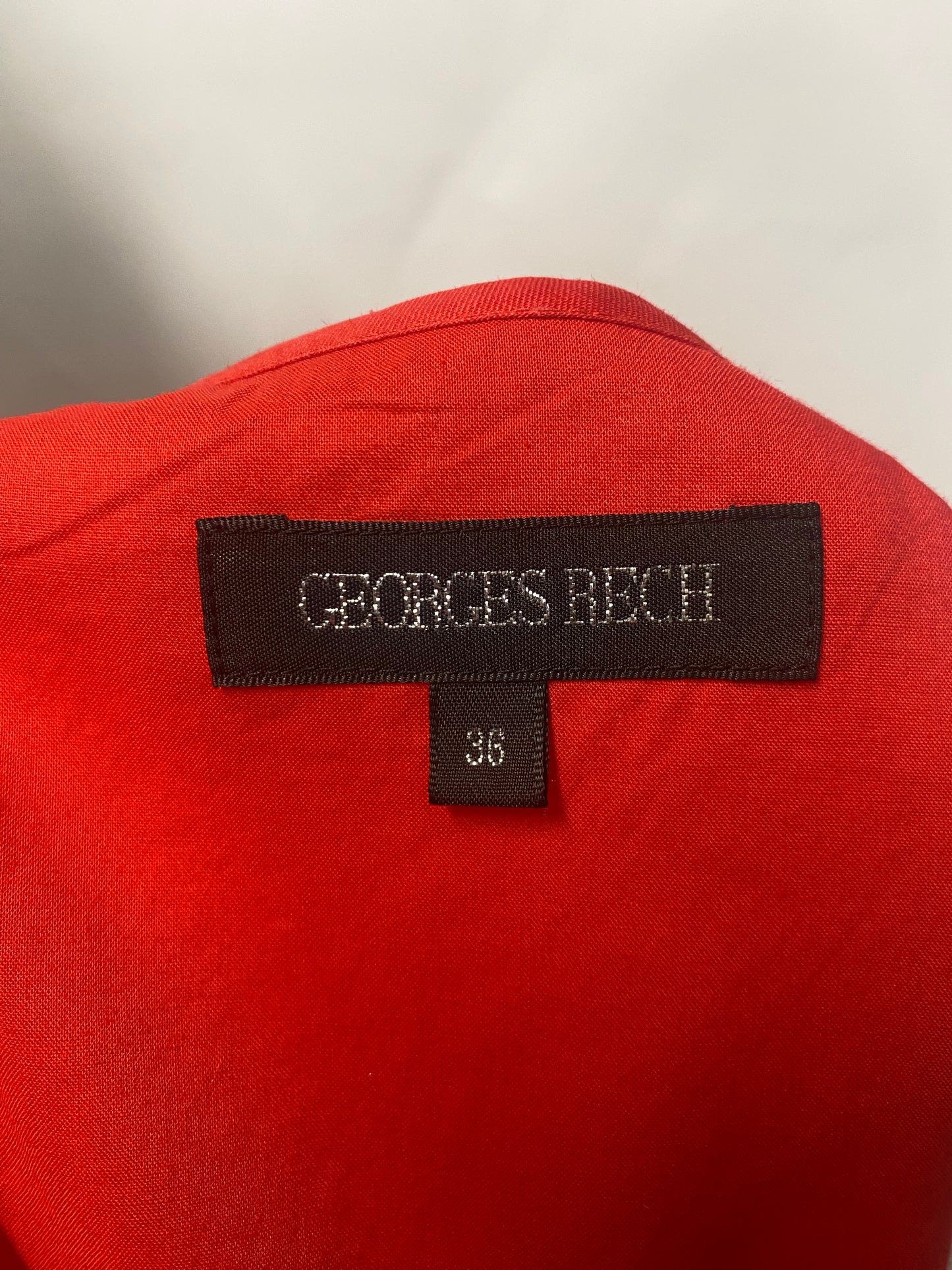 Georges Rech Red Cotton A-line Summer Dress 8/36