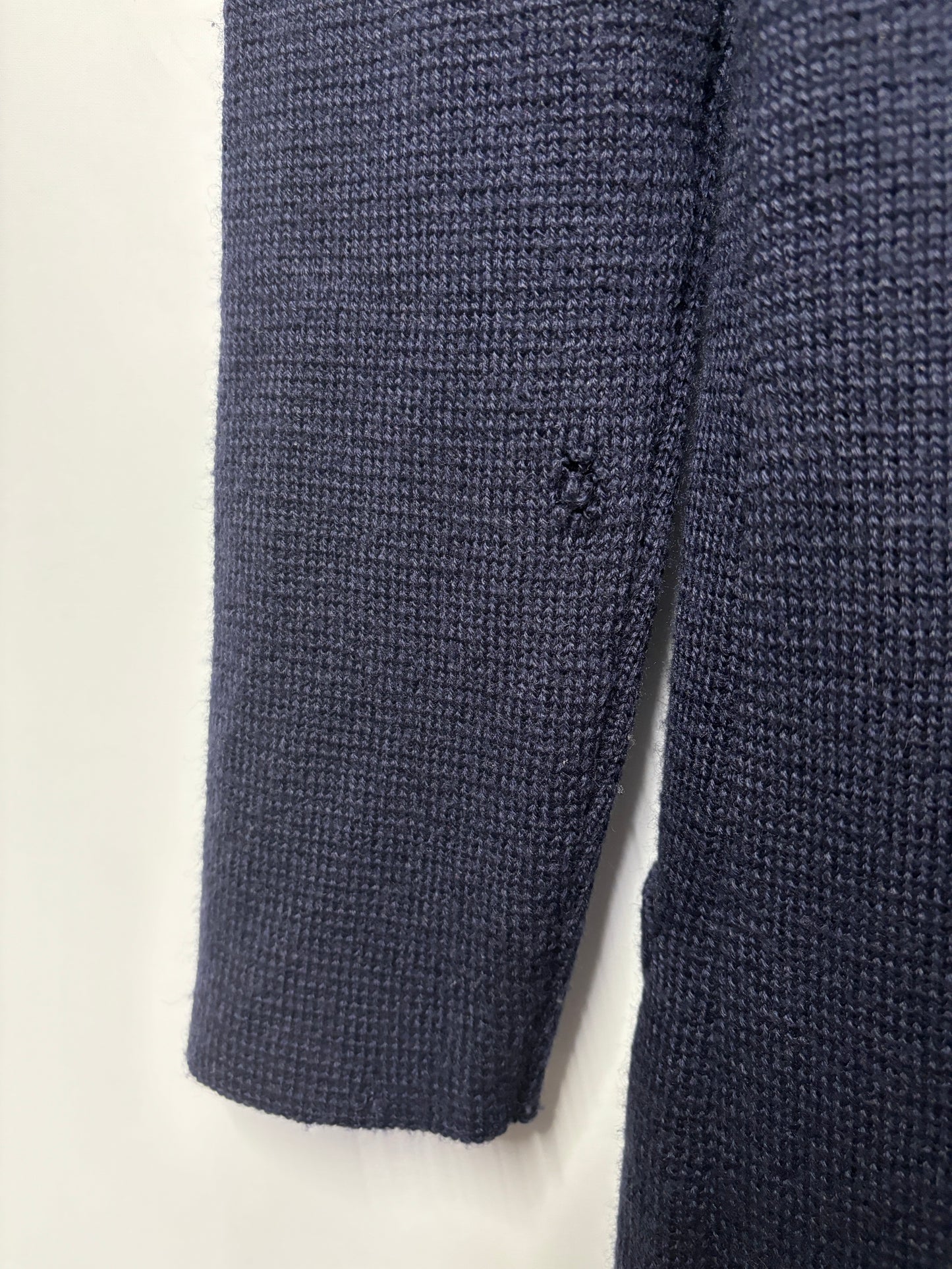 Codice Navy Merino Blend Long Cardigan Medium