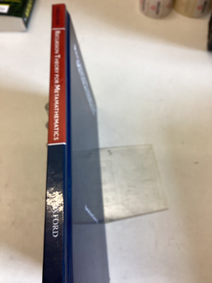 Recursion Theory For Metamathematics Oxford Logic Guides 22 Raymond M Smullyan