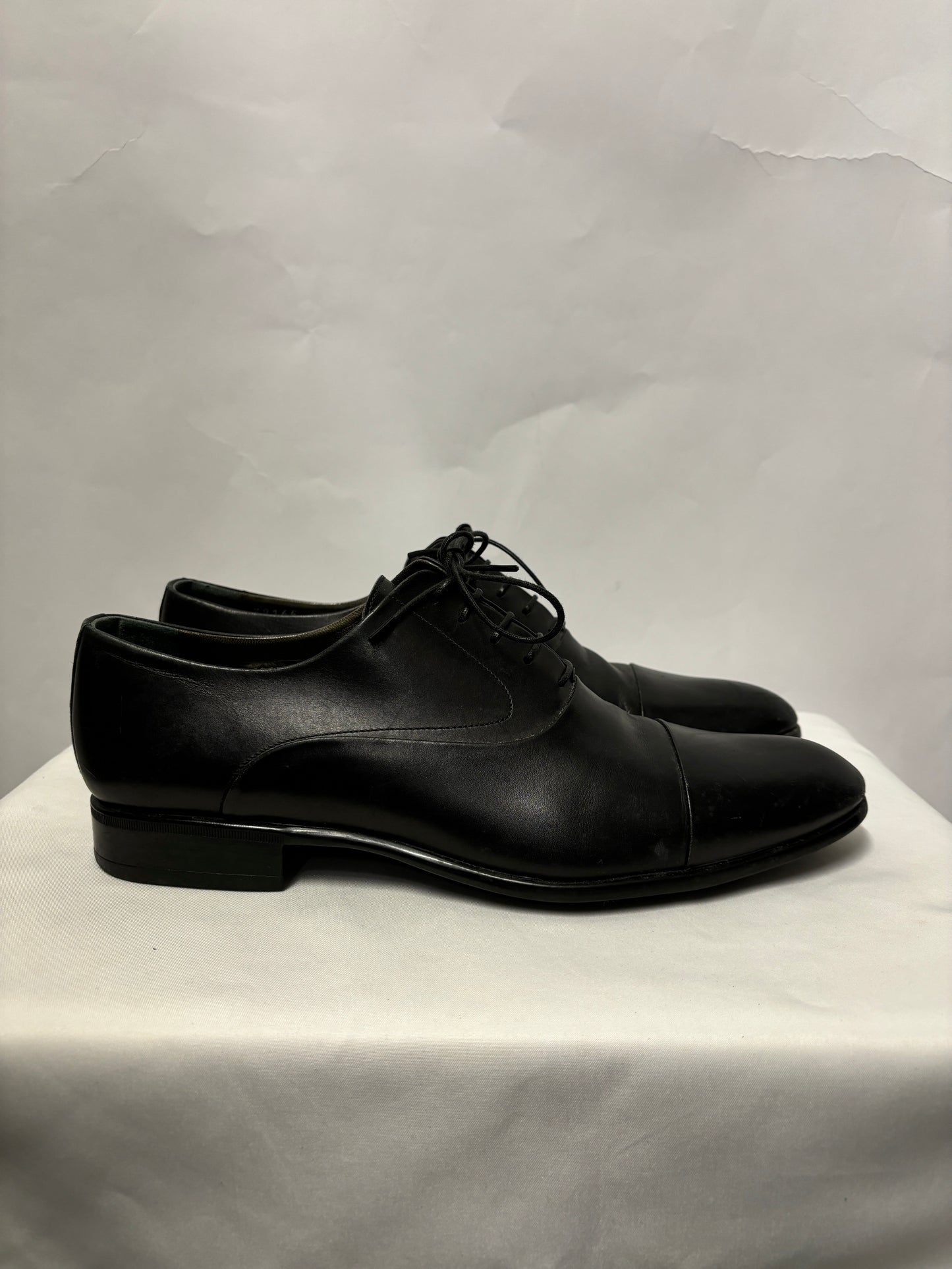 Russell and Bromley Black Leather Oxford Lace Up Shoes 6.5