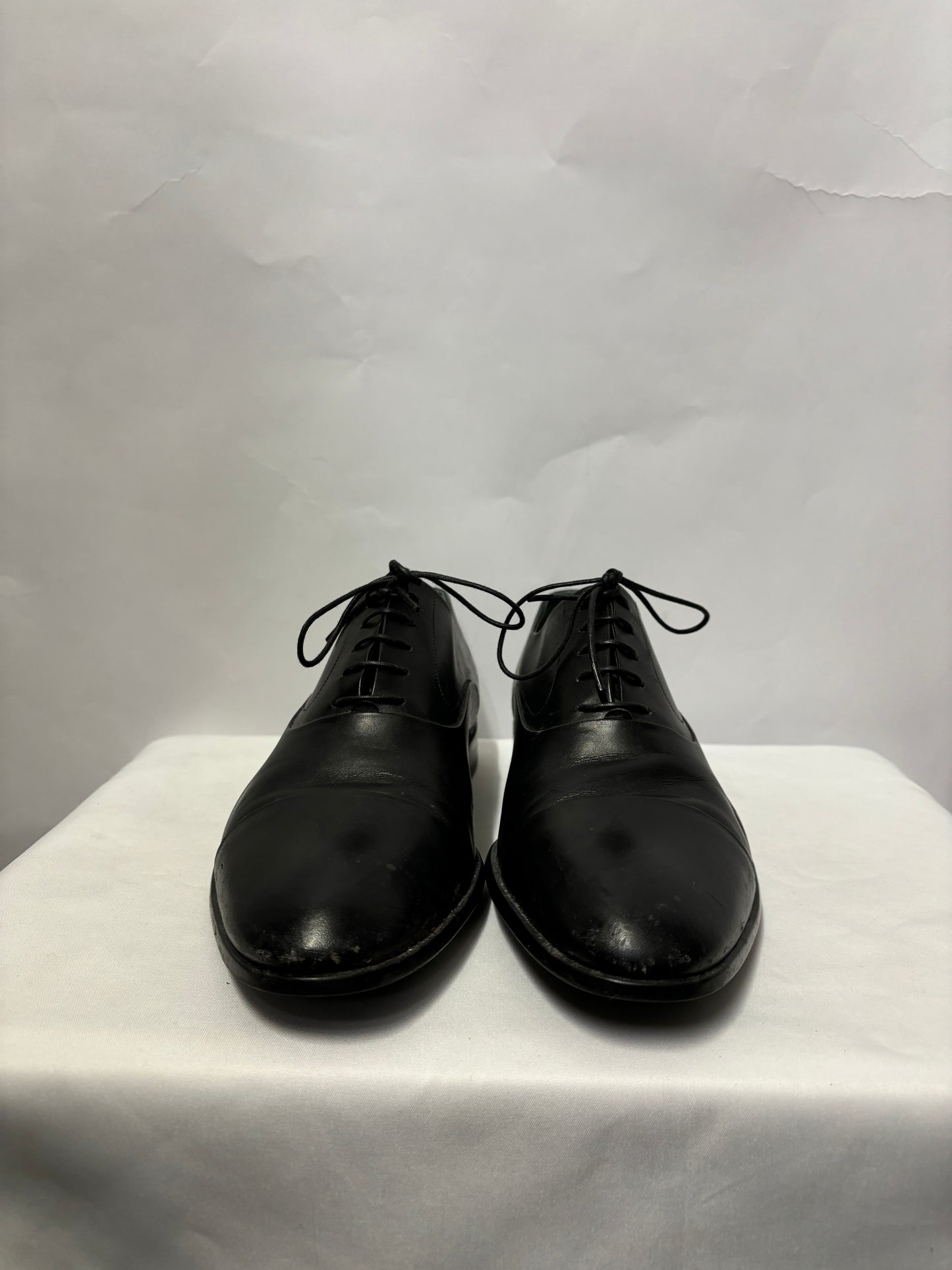 Russell and Bromley Black Leather Oxford Lace Up Shoes 6.5