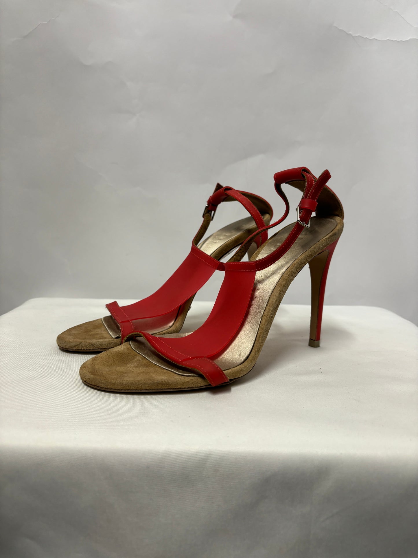 Burberry Prorsum Pink Taylor Stiletto Heel Sandals 35