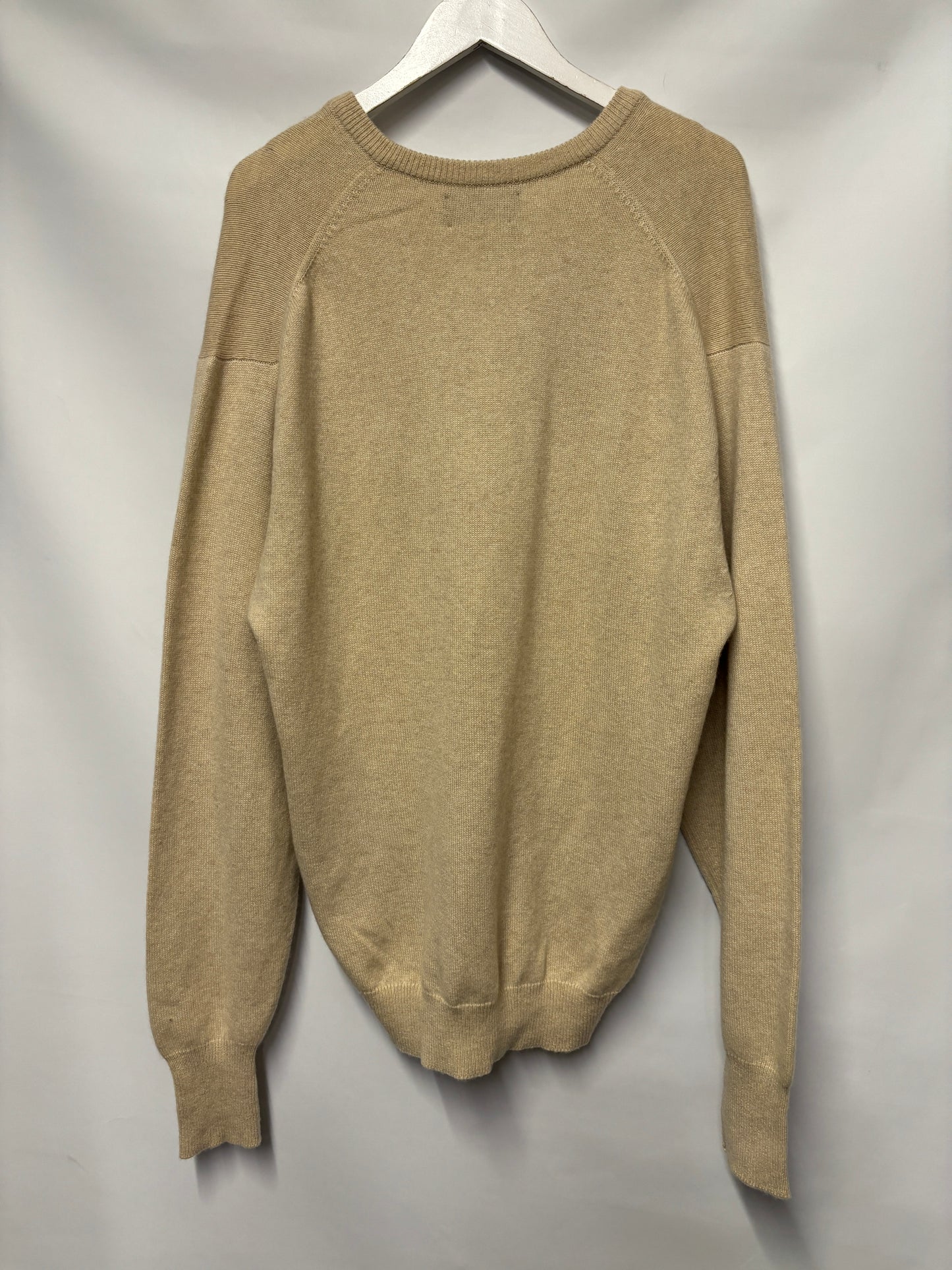 Gieves and Hawks Cream Cashmere Pullover Jumper XL