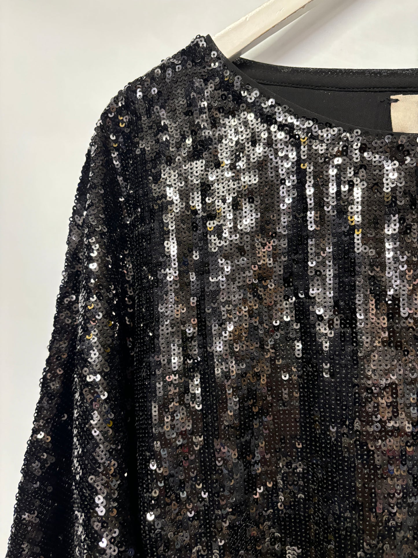 Hush Black Sequin Occasion Top 12