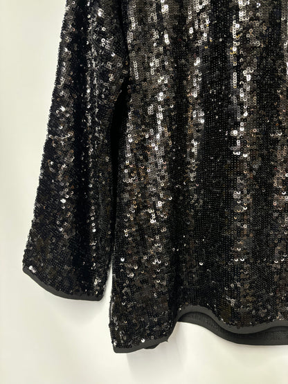 Hush Black Sequin Occasion Top 12