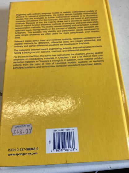 Analysis and Simulation Of Chaotic Systems Second Edition Frank C Hoppensteadt