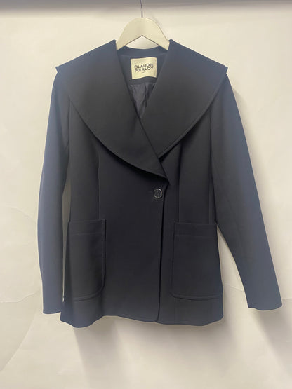 Claudie Pierlot Blue Wool Nautical Style Coat 8