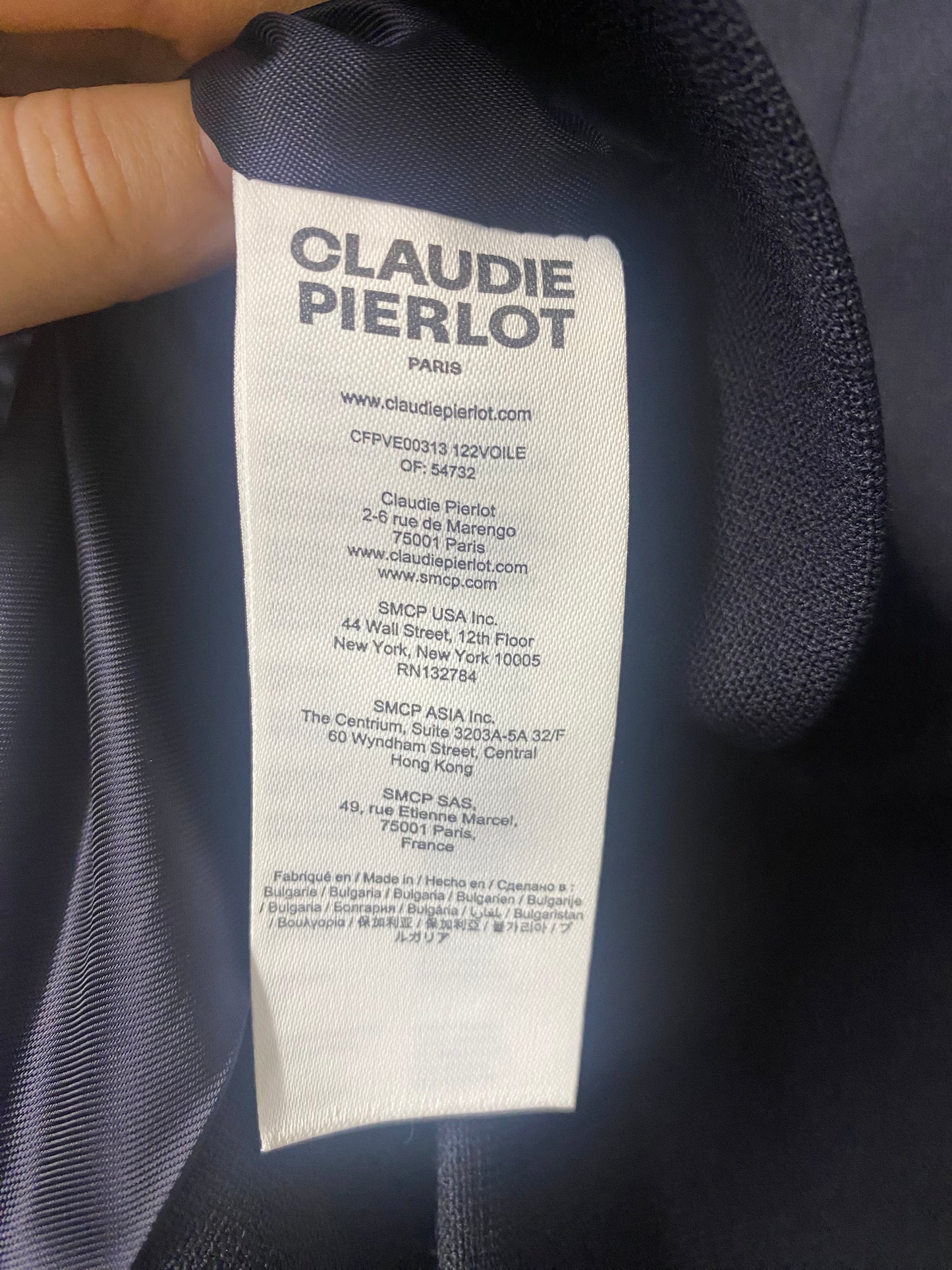 Claudie Pierlot Blue Wool Nautical Style Coat 8