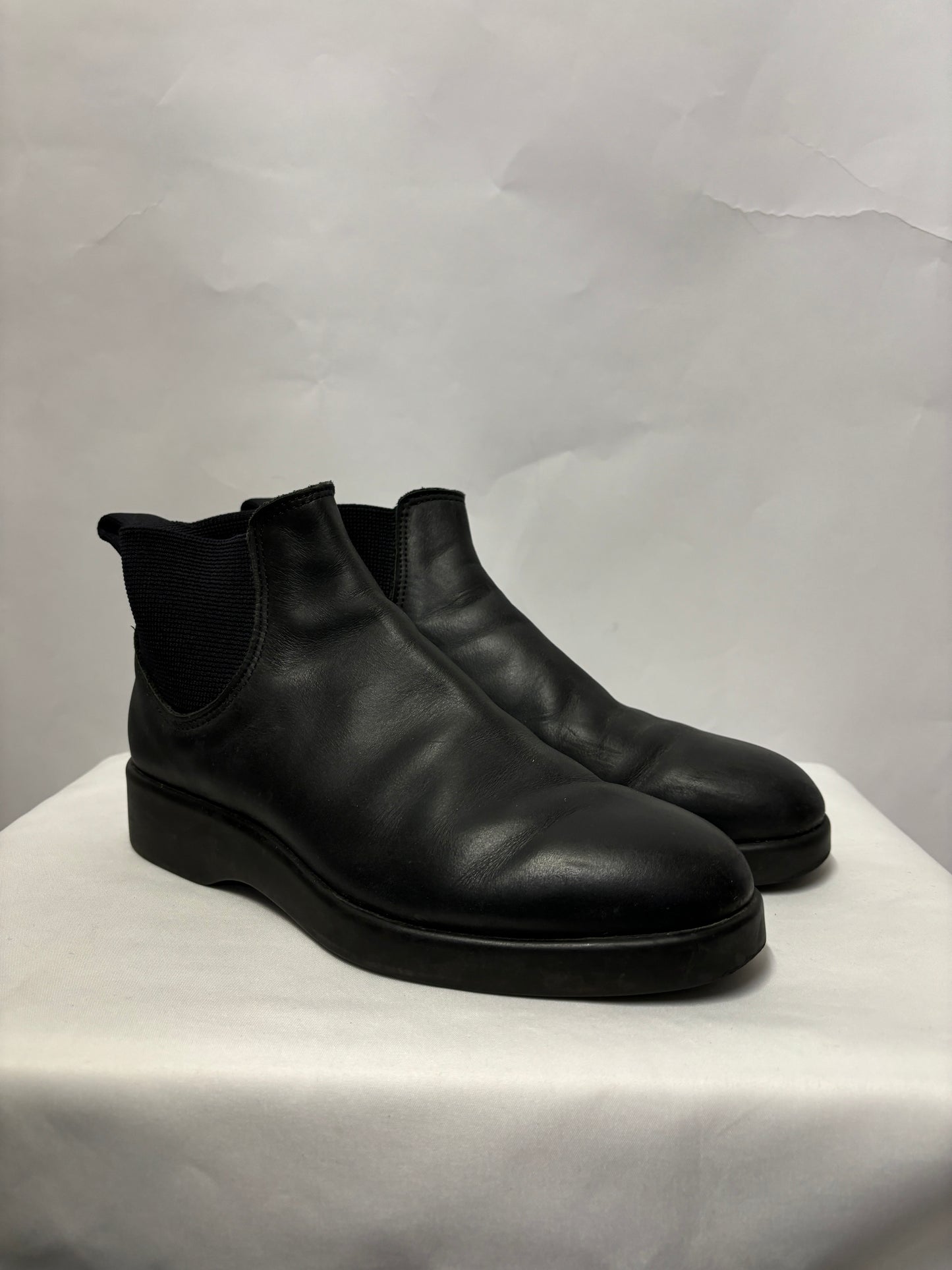 R.M Williams Black Leather Marc Newson Yard Boots 6