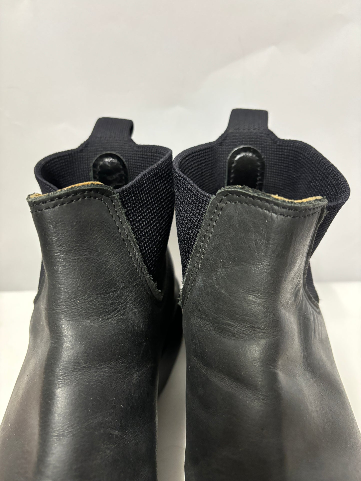 R.M Williams Black Leather Marc Newson Yard Boots 6