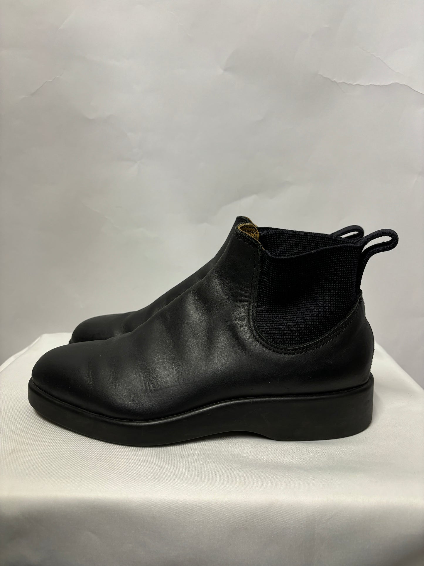 R.M Williams Black Leather Marc Newson Yard Boots 6