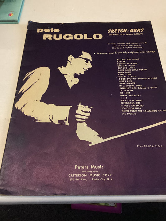 Pete Rugolo Sketch-Orks Designed For Small Groups Transcribed From His original Recordings