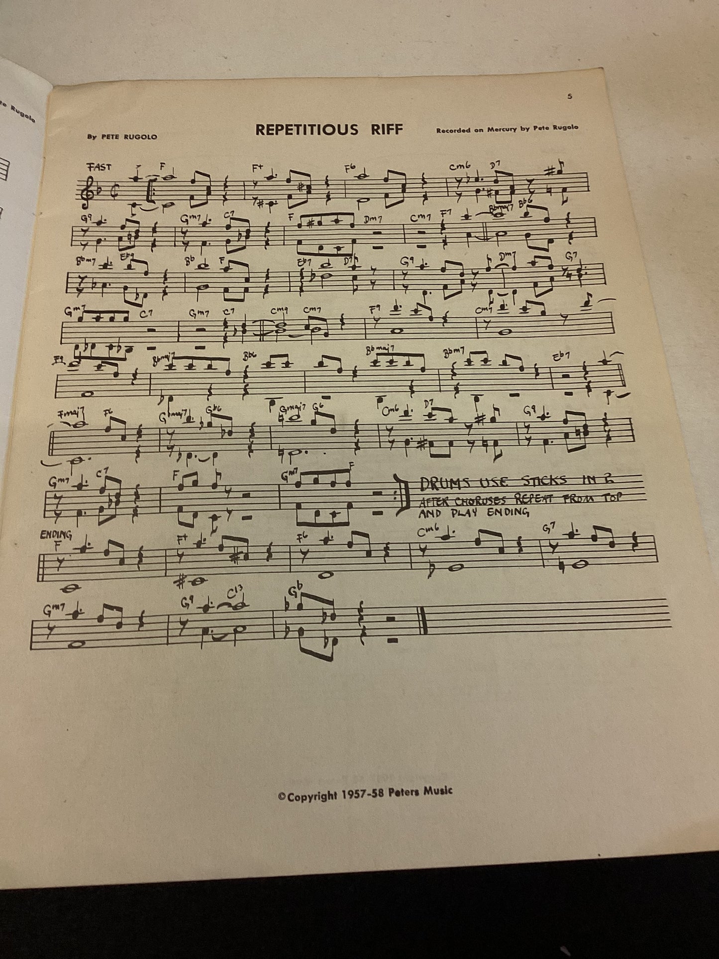 Pete Rugolo Sketch-Orks Designed For Small Groups Transcribed From His original Recordings