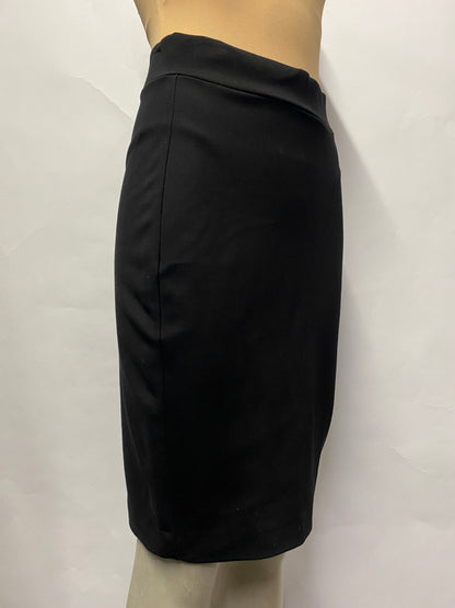 Valentine Gauthier Black Soft Cotton Stretch Fitted Skirt Small