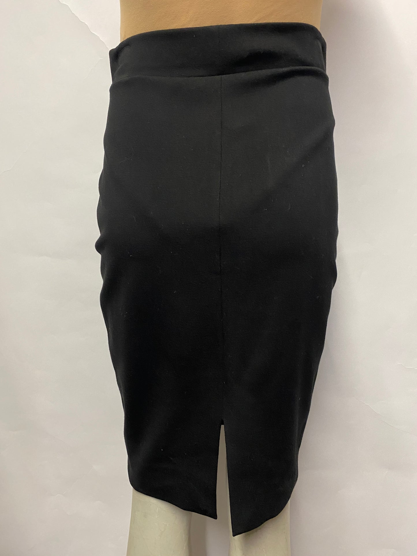 Valentine Gauthier Black Soft Cotton Stretch Fitted Skirt Small