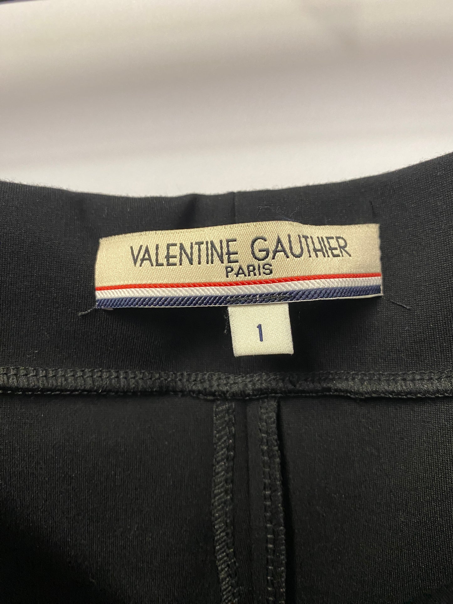 Valentine Gauthier Black Soft Cotton Stretch Fitted Skirt Small