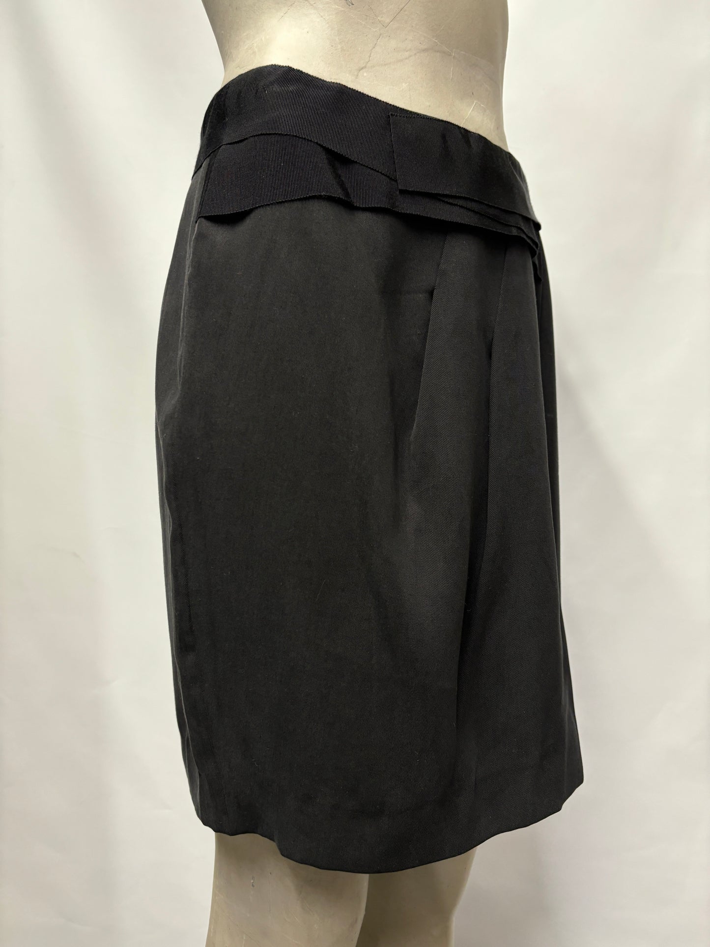 Elie Tahari Black Wrap Style Mini Skirt 6