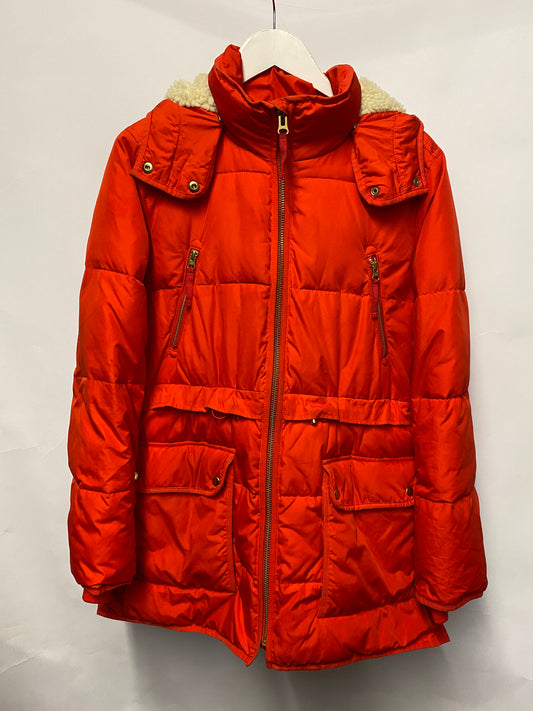 J. Crew Red Hooded Primaloft Puffer Jacket Small