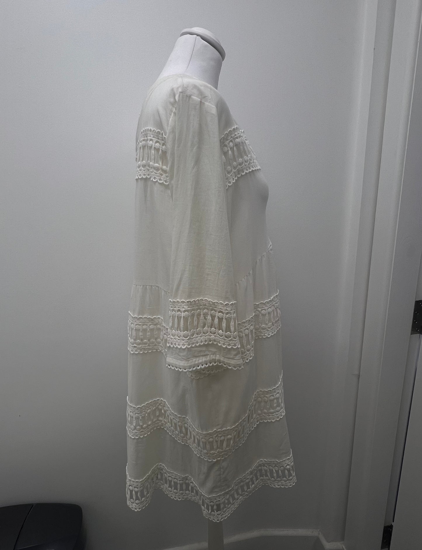 Mint Velvet White Lace Blouse Size 18 BNWT