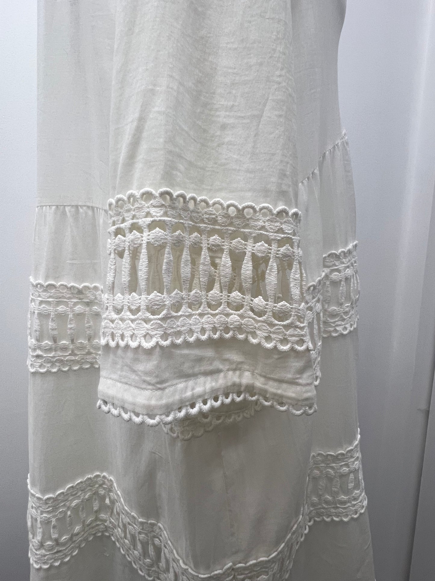 Mint Velvet White Lace Blouse Size 18 BNWT
