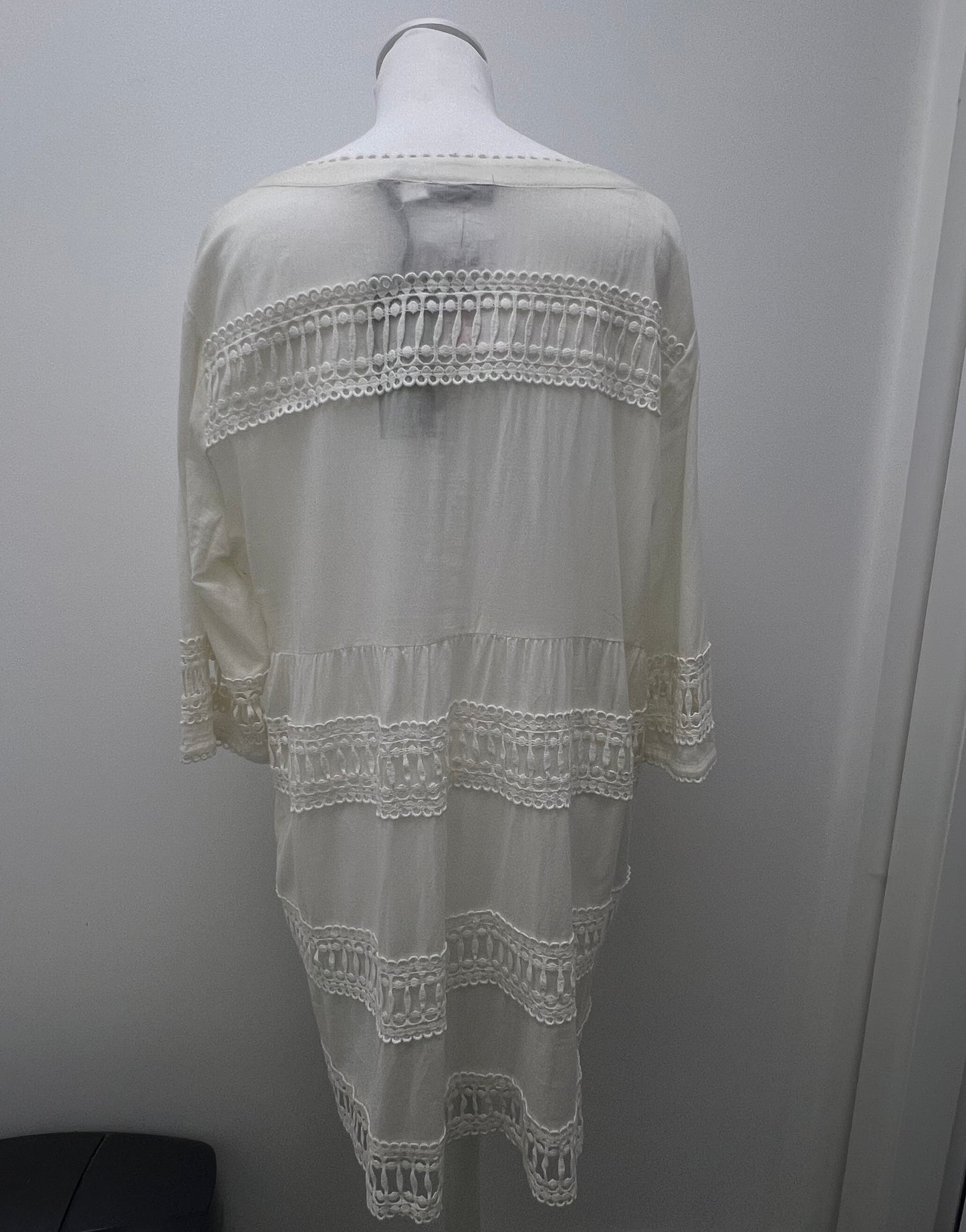 Mint Velvet White Lace Blouse Size 18 BNWT