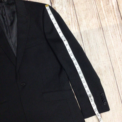 OneSix5ive Black 3 Piece Suit, Jacket Size 38S Trousers Size 32S (on labels)