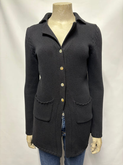 DAY Birger et Mikkelson Navy Cotton Cardigan Small