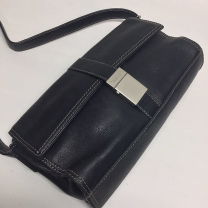 Kenneth Cole Reaction Black Small Leather Handbag