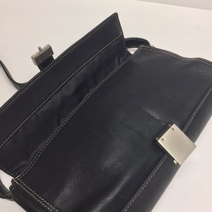 Kenneth Cole Reaction Black Small Leather Handbag