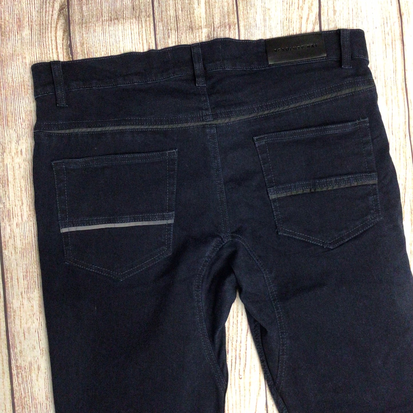 Resolute Bay Blue Commuter Jeans w/Reflective Leg Strip Size W32 L30 (on label)