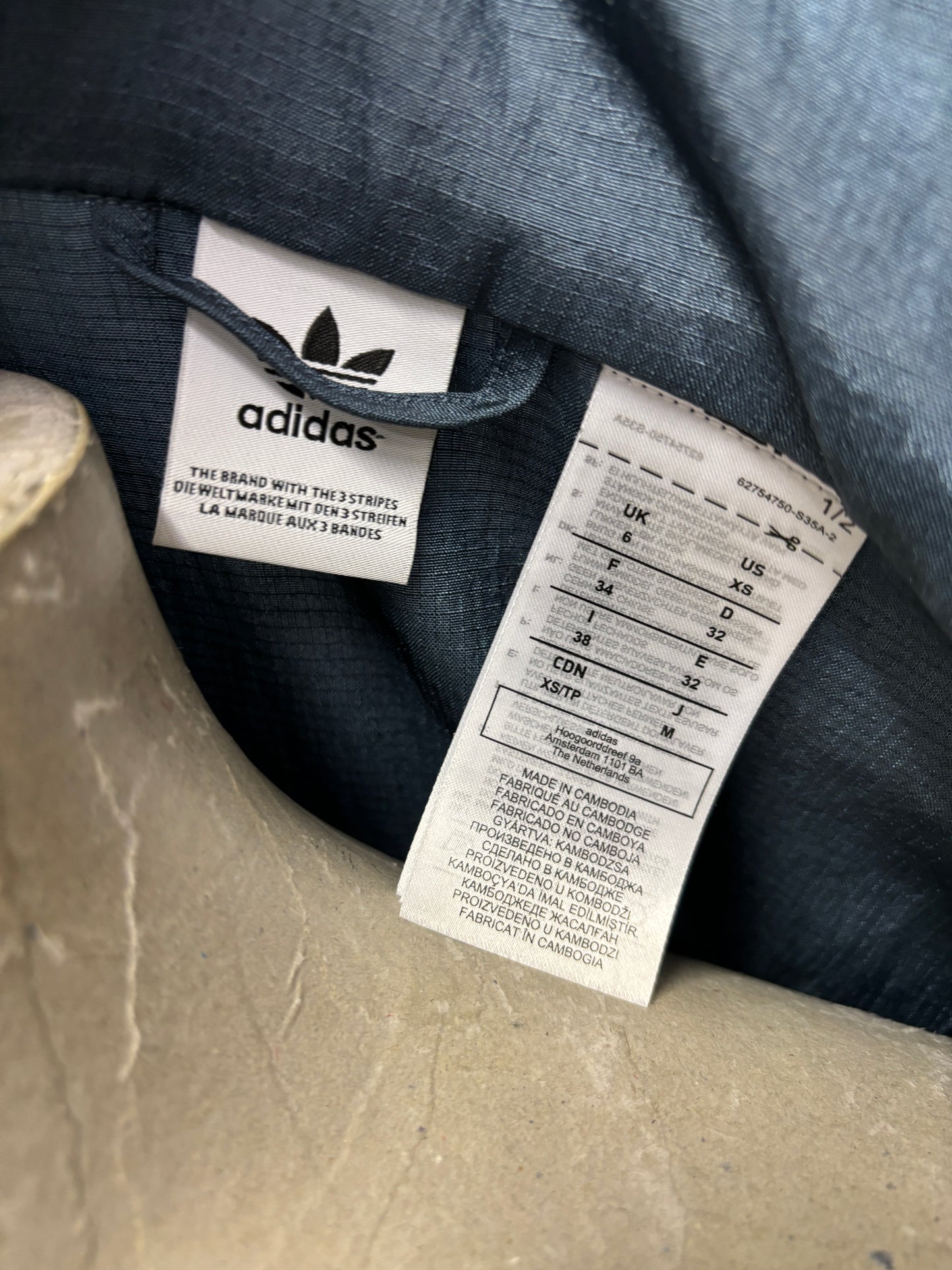 Adidas Blue Long Wind Breaker Jacket 6